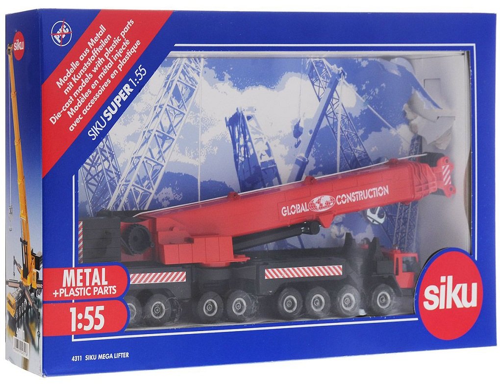 Машинка детская siku кран mega lifter, 1:50, 4311 4311 купить по низкой  цене в интернет-магазине МаМаМа.РФ